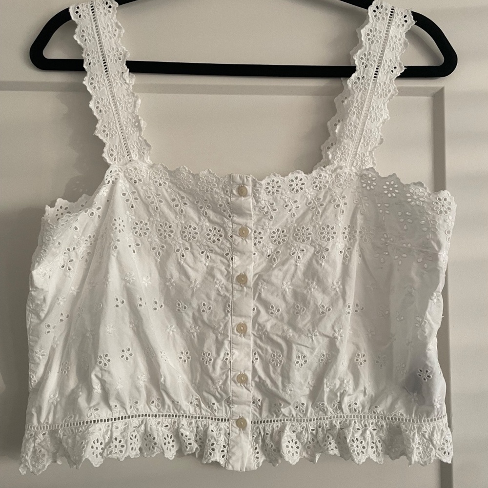 Gap x Doen White Eyelet Top - Picture 2 of 3